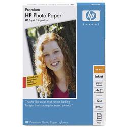 HEWLETT PACKARD HP Premium Photo Paper, glossy (100 sheets, 4 x 6-inch with tab)