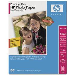 HEWLETT PACKARD HP Premium Plus Photo Paper - Letter - 8.5 x 11 - 280g/m - High Gloss - 25 x Sheet (Q6568A)