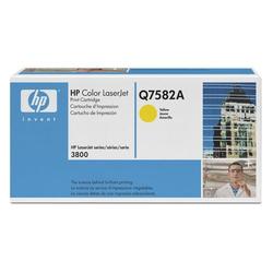 HEWLETT PACKARD - LASER JET TONERS HP Yellow Toner Cartridge - Yellow (Q7582A)