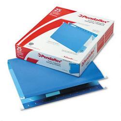 Esselte Pendaflex Corp. Hanging Box Bottom Folder with InfoPocket, Blue, Letter, 2 Cap., 25/Box (ESS4152X2BLU)