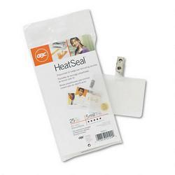 General Binding/Quartet Manufacturing. Co. HeatSeal® ID Badge Prepunched Laminating Pouches, 2-9/16 x 3-3/4, 5 Mil, 25/Pack (GBC3202011)