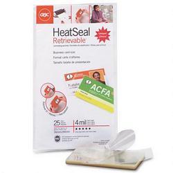Quartet Manufacturing. Co. HeatSeal® Retrievable™ Premium Laminating Pouches, Business Card Size, 25/Pack (GBC3747285)