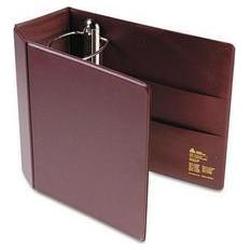 Avery-Dennison Heavy-Duty Vinyl EZD® Reference Binder with Finger Hole, 5 Cap., Maroon (AVE79366)