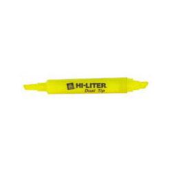 Avery-Dennison Hi-Liter Dual Tip Highlighter, Yellow Ink (AVE25833)