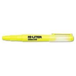 Avery-Dennison Hi-Liter® GlideStik™ Highlighter, Fluorescent Yellow Ink (AVE24071)