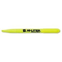 Avery-Dennison Hi-Liter® Pen Style Highlighter, Fluorescent Yellow Ink (AVE23591)