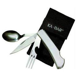 Ka-Bar Hobo Fork/knife/spoon Diner Set, With Ballistic Sheath