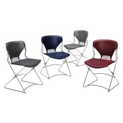 HON Hon FLEX0111 Flexible Stacking Chairs, Olson Flex Stacker Series, Armless, Lava Charcoal, 4 Per Cart