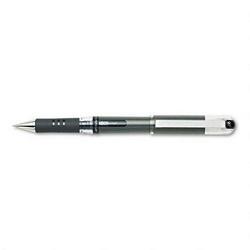 Pentel Of America Hybrid® Gel Grip DX Roller Ball Pen, 0.7mm Point, Refillable, Black Ink (PENK227A)