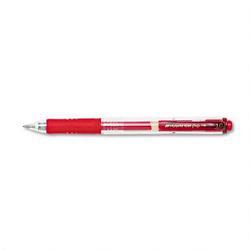 Pentel Of America Hybrid® Gel Grip RTX Roller Ball Pen, 1.0mm, Refillable, Red Ink (PENK160B)