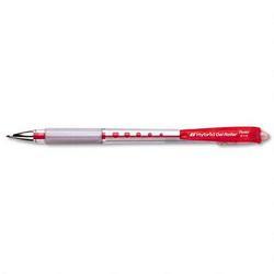Pentel Of America Hybrid® Gel Roller Ball Pen, 0.4mm Point, Refillable, Red Ink & Barrel (PENK178B)