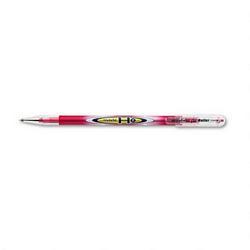Pentel Of America Hybrid® H2™ Gel Ink Roller Ball Pen, 0.4mm, Refillable, Red Ink & Barrel (PENK108RB)