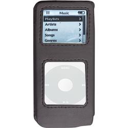 I-Tec Ultimate Leather Case for iPod nano - Slide Insert - Belt Clip, Waist Strap - Leather - Black
