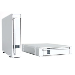 Icy Dock ICY DOCK MB559UEA-1S 3.5 SATA I/II to Firewire 400/USB 2.0 Removable External HDD Enclosure- Pearl White
