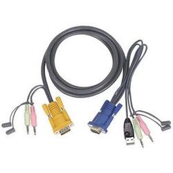 IOGEAR USB KVM Multimedia Cable - 6ft