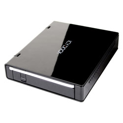 Icy Dock MB559UEB-1SMB Aluminum 3.5 USB & FireWire 800 External Enclosure - Mirror Black