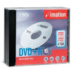 IMATION ENTERPRISES CORP Imation 16x DVD-R Media - 4.7GB - 5 Pack