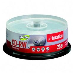 IMATION ENTERPRISES CORP Imation 24x Ultra Speed CD-RW Media - 650MB - 25 Pack