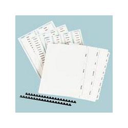 Avery-Dennison Index Maker® Clear Label Dividers with White Tabs, 3-Tab, 5 Sets/Box (AVE11430)
