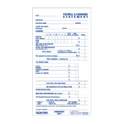 Rediform Office Products Individual Time/Payroll Records, Duplicate, 3-3/4 x6-7/8 ,WE (REDS6052CL)