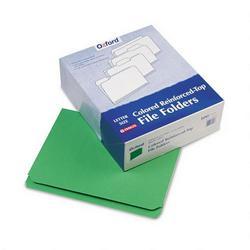 Esselte Pendaflex Corp. Interior Grid File Folders, Top Tab, Straight Cut, Bright Green, Letter, 100/Box (ESSR152BGR)