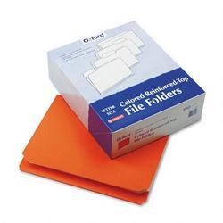 Esselte Pendaflex Corp. Interior Grid File Folders, Top Tab, Straight Cut, Orange, Letter, 100/Box (ESSR152ORA)
