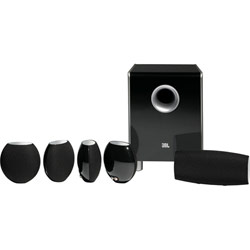 JBL CONSUMER PRODUCTS INC JBL CS480BG Complete 6-Piece Home Theater Speaker System (Black Gloss)