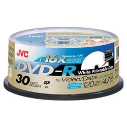 Jvc JVC 16x DVD-R Media - 4.7GB - 30 Pack Spindle