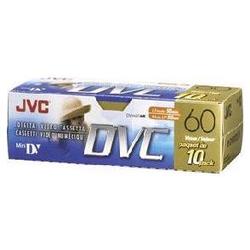 Jvc JVC MDV60DU10 Mini-DV Cassette - MiniDV - 60Minute - SP, 90Minute - LP