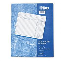 Tops Business Forms Jacket-Style Job Folder, Letter Size, Manila, 20 per Pack (TOP3440)