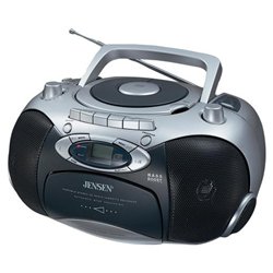 Jensen CD-555 CD Player/Cassette Recorder With AM/FM Radio