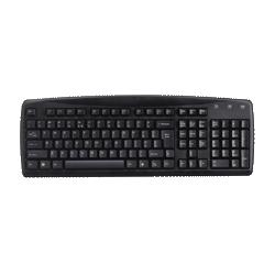 Compucessory Keyboard,Spill Proof,USB/PS2 Adapter,18 x6-1/4 x1-1/4 ,Black (CCS30221)