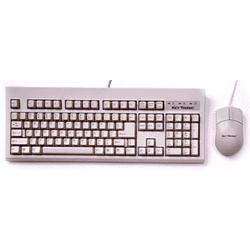 KEYTRONICS Keytronic TAG-A-LONG-U1 Keyboard and Mouse - Keyboard - Cable - Center Bearing - 104 Keys - Mouse - Optical - Type A - USB - Keyboard, Type A - USB - Mouse