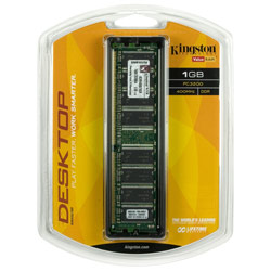 Kingston 1GB PC3200 400MHz 184-pin DDR SDRAM Desktop Memory