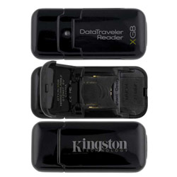 Kingston 2GB DataTraveler Flash Card Reader/Drive Combo - MMCplus, Secure Digital (SD) Card, Secure Digital High Capacity (SDHC), MultiMediaCard (MMC)