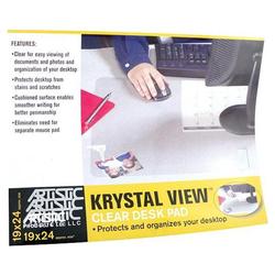 Artistic Office Products Krystal Desk Pad, 24 x19 , Clear (AOP6040)