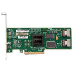 LSI LOGIC LSI Logic SAS3081E-R 8 Port RAID Controller - PCI Express x8 - Up to 300MBps per Port - 2 x SFF-8087 SAS 300 - Serial Attached SCSI Internal