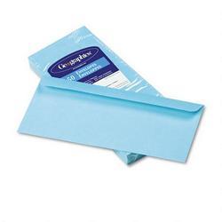 Geographics Laser/Ink Jet Pastel Blue Envelopes, #10, 24-lb. Bond, 50 Envelopes per Pack (GEO45195)