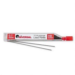 Universal Office Products Lead Refills .7mm, HB, 12 Leads per Tube (UNV52907)