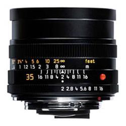 Leica 35mm f/2 Summicron-R Manual Focus Wide Angle Lens - f/2 - Black