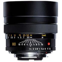 Leica 80mm f/1.4 Summilux-R Manual Focus Telephoto Lens - f/1.4 - Black