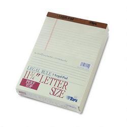 Tops Business Forms Letr-Trim™ Perf-Top Legal Pad, Letter Size, Greentint, 50 Sheets/Pad, Dozen (TOP7534)
