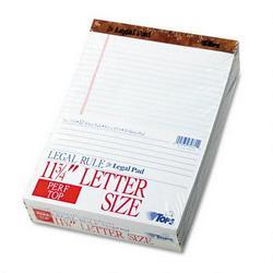 Tops Business Forms Letr-Trim™ Perf-Top Legal Pad, Letter Size, White, 50 Sheets/Pad, Dozen (TOP7533)