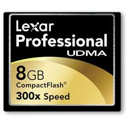 Lexar Media 8GB Professional CompactFlash (CF) Card - 300x - 8 GB