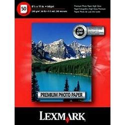 LEXMARK Lexmark Premium Photo Paper - Letter - 8.5 x 11 - 240g/m - High Gloss - 50 x Sheet