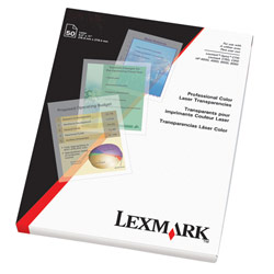LEXMARK - BPD SUPPLIES Lexmark Professional Color Laser Transparencies, Letter
