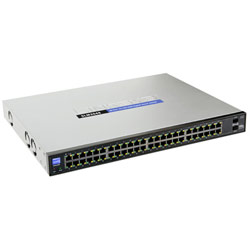 LINKSYS GROUP INC. Linksys SLM2048 Gigabit Smart Ethernet Switch - 46 x 10/100/1000Base-T LAN, 2 x 10/100/1000Base-T LAN