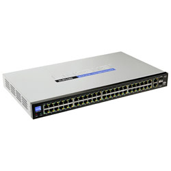 LINKSYS GROUP INC. Linksys SLM248G Managed Ethernet Switch - 48 x 10/100Base-TX LAN, 2 x 10/100/1000Base-T Uplink