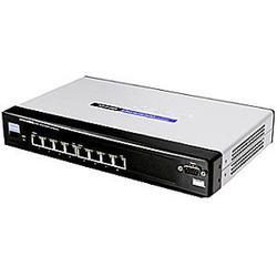 LINKSYS GROUP INC. Linksys SRW208MP PoE Managed Ethernet Switch with WebView - 8 x 10/100Base-TX LAN, 2 x 10/100/1000Base-T LAN