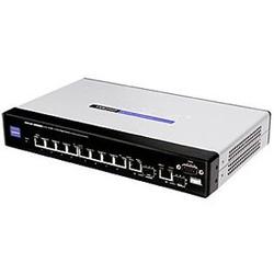 LINKSYS GROUP INC. Linksys SRW208P 8-Port PoE Managed Ethernet Switch with WebView - 8 x 10/100Base-TX LAN, 2 x 10/100/1000Base-T LAN